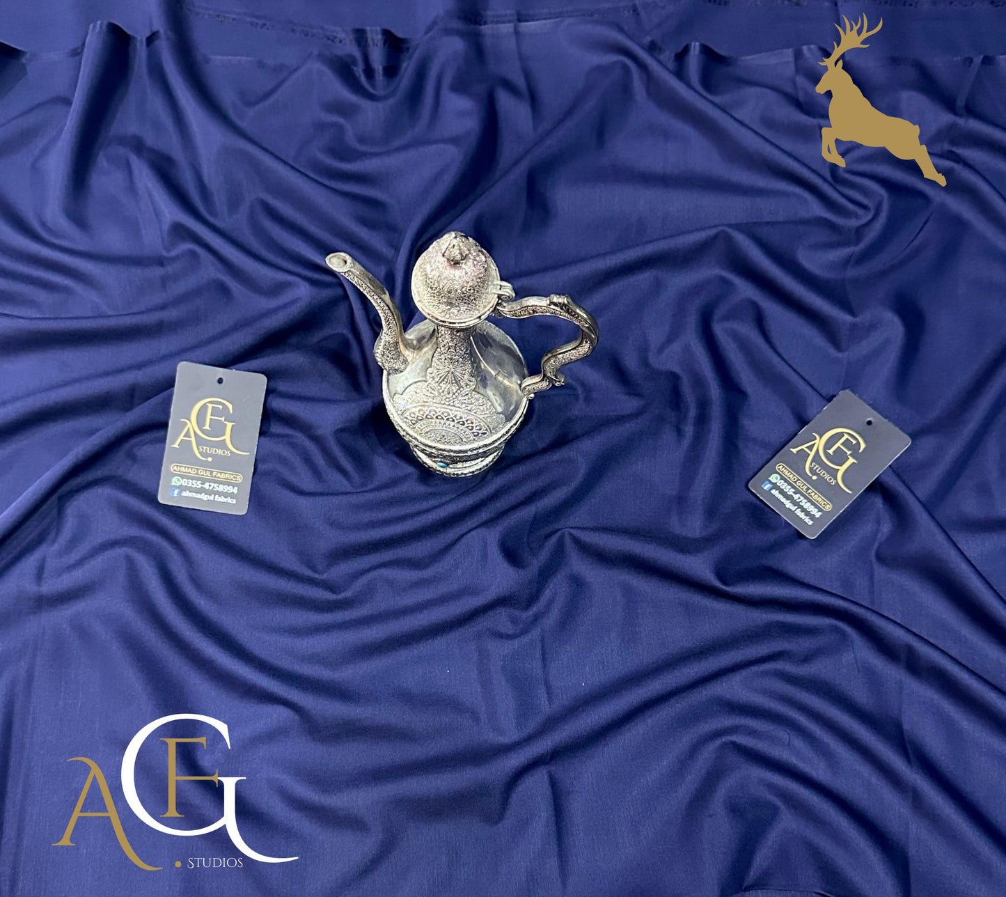 CLASSICAL PREMIUM MUGHALAI BOSKI (NAVY BLUE)