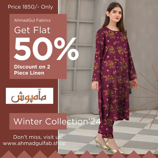 PREMIUM MAHPOSH LINEN ALLOVER | DIGITAL PRINTED | 2 PIECE